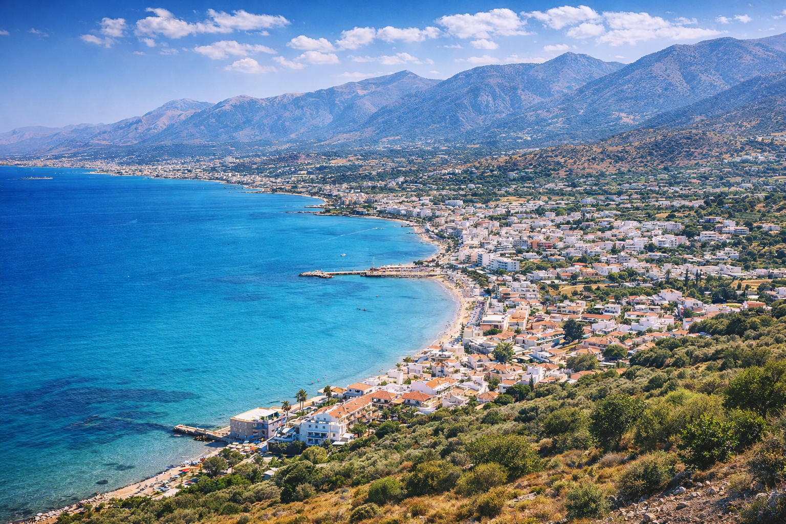 Day trips from Hersonissos exploring Crete mountains villages and coastal landscapes